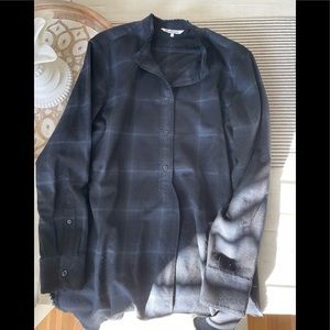 Helmut Lang Flannel Shirt Blouse